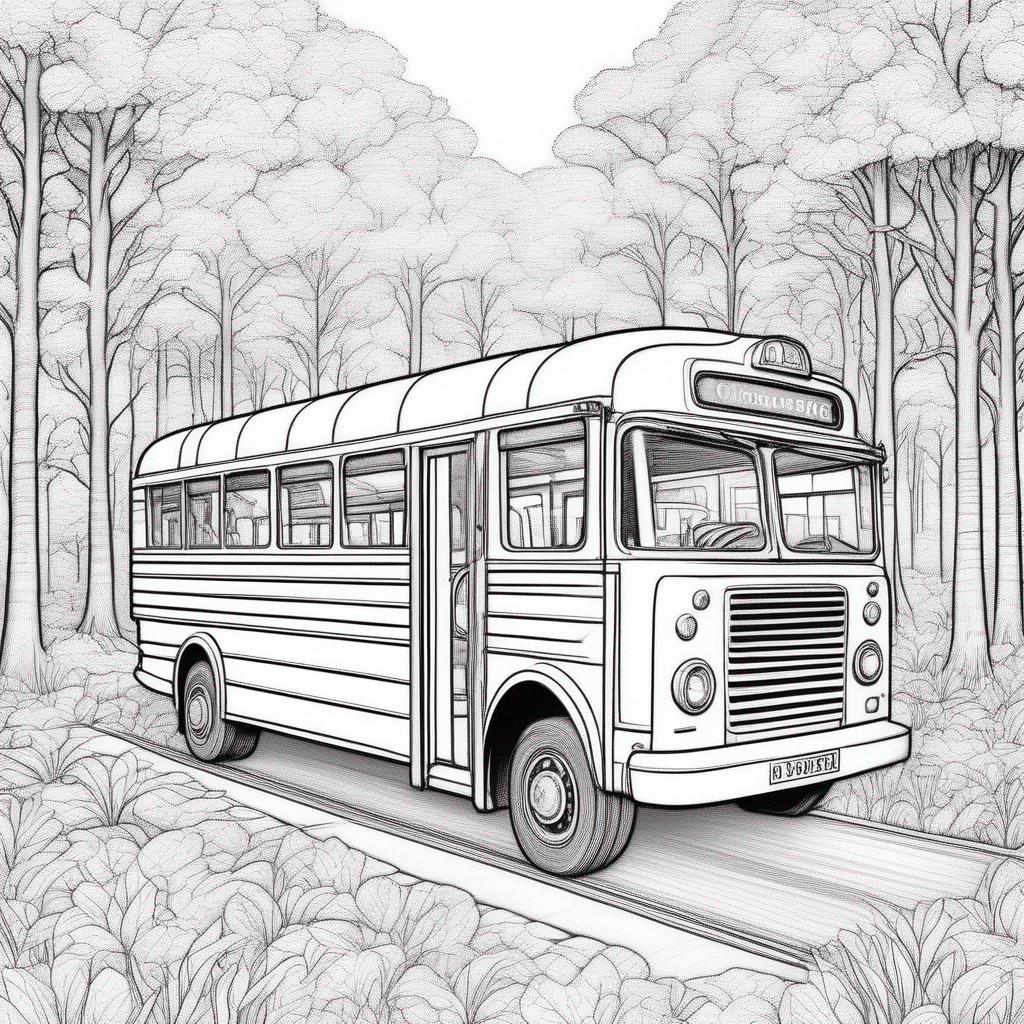 ruimte kleurplaat - Ebusco 3.0 bus in de ruimte