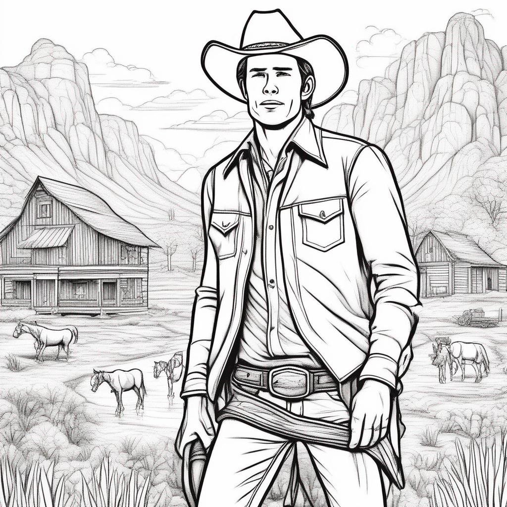 ruimte kleurplaat - een cowboy in de ruimte