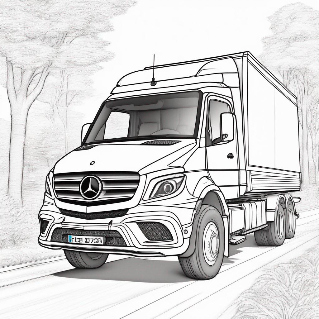 dieren kleurplaat - Hier is een beschrijving van een kleurplaat met een Mercedes-Benz Antos vrachtwagen:      Mercedes-Benz Antos Vrachtwagen:         Teken een Mercedes-Benz Antos vrachtwagen met 2 assen (4 wielen).         Zorg ervoor dat de cabine van de vrachtwagen herkenbare details heeft zoals de grille met het Mercedes-logo, koplampen en spiegels.         De laadbak moet groot en duidelijk zichtbaar zijn, met eenvoudige lijnen zodat het gemakkelijk in te kleuren is.      Achtergrond en Details:         Voeg eenvoudige elementen toe zoals een weg, wat bomen of gebouwen op de achtergrond om de scène interessanter te maken voor kinderen.         Voeg enkele wolken en een zon toe in de lucht om de tekening levendiger te maken.         Eventueel enkele dieren zoals een hond of kat dichtbij de vrachtwagen voor extra leuke details.      Stijl en Eenvoud:         Houd de lijnen simpel en dik zodat kinderen van verschillende leeftijden (3 tot 12) gemakkelijk binnen de lijnen kunnen kleuren.         Zorg ervoor dat de details van de vrachtwagen zoals wielen, ramen en lichten groot en eenvoudig zijn.