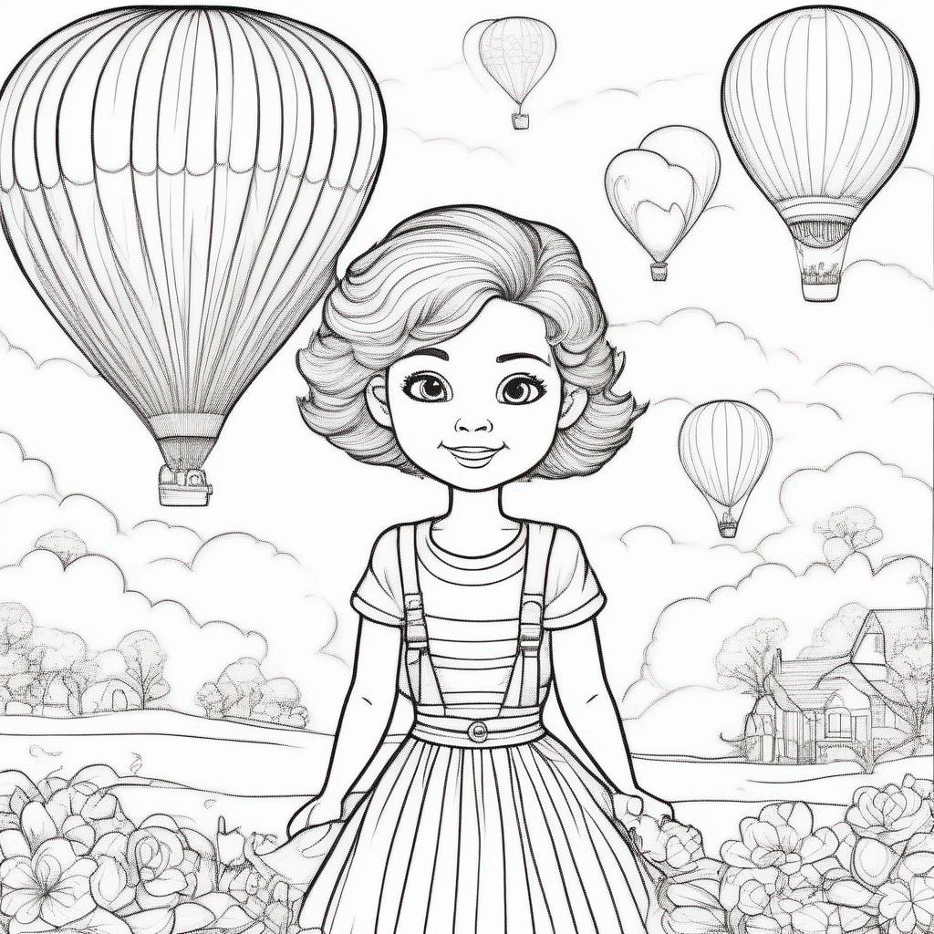 verjaardag kleurplaat - mama en zoontje van 1,5 jaar vieren haar dertigste verjaardag met taart en ballonnen.